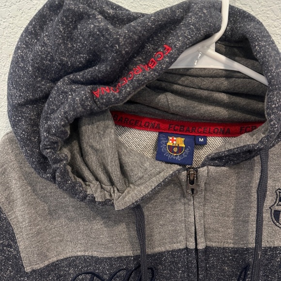 Men's Medium FC Barcelona zip Sweatshirt - EUC - Picture 3 of 3